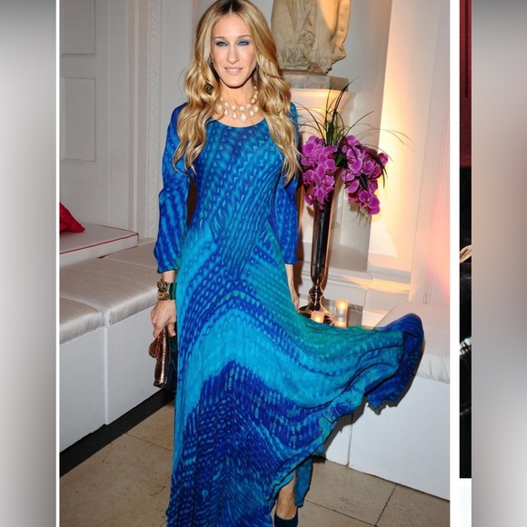 CARTER SMITH Shibori Custom-Made Every Piece Uniquely Made Artwork Silk Pants - Picture 6 of 7